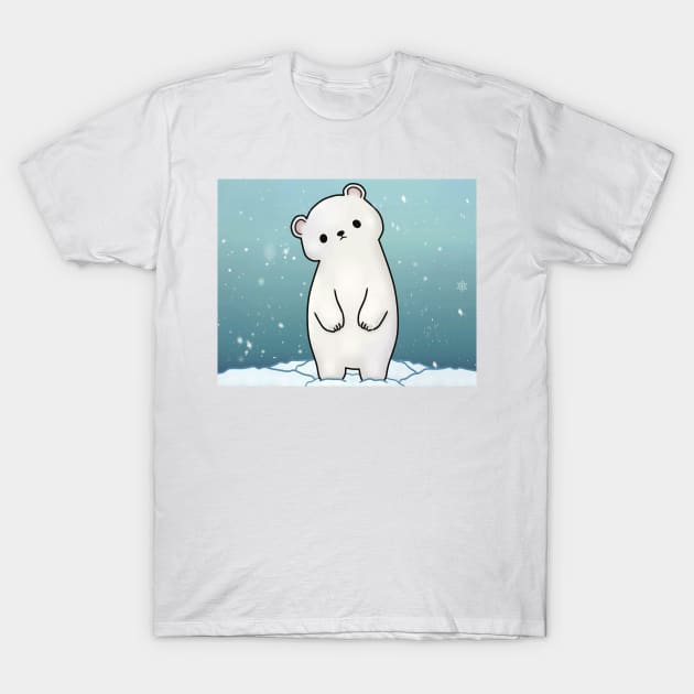 Adorable Polar Bears Snowing Lover Gift T-Shirt by MIRgallery